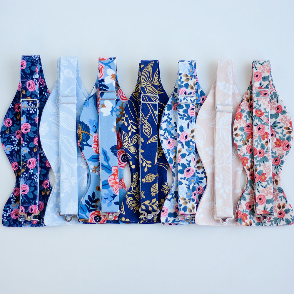 DriDa Zelfbinder Vlinderdas Heren – Rosa in Marine