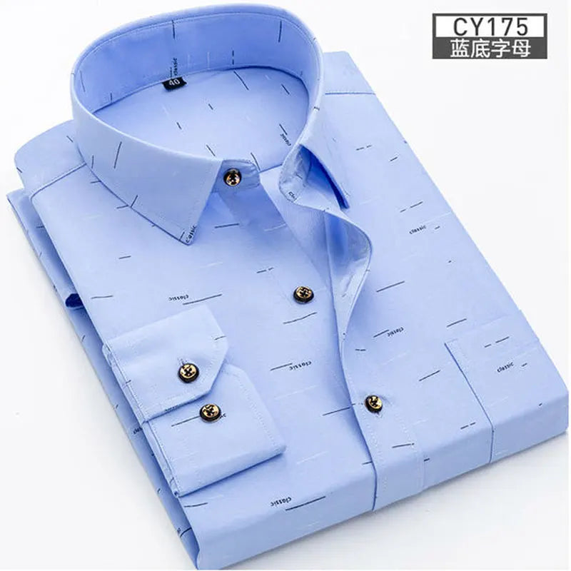 Nieuwe Heren Shirt Lange Mouwen Lente En Zomer Dunne Zakelijke Vrijetijdskleding Mode Ademende Slanke Print Hoge Kwaliteit Plaid - AliExpress 200000343