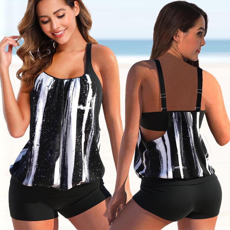 Mara | Tweekleurige Tankini-Set