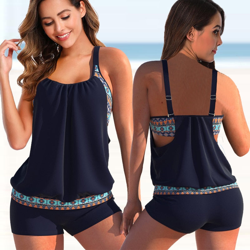 Mara | Tweekleurige Tankini-Set