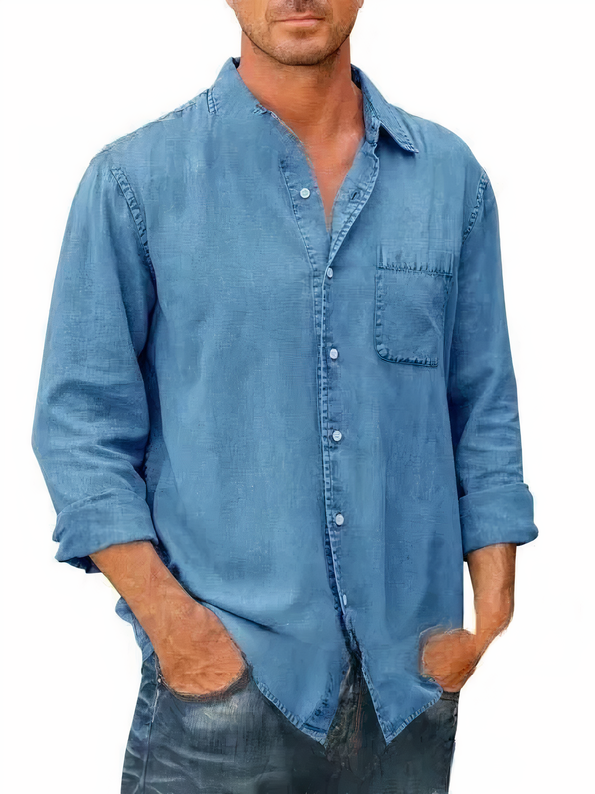 DriDa Denim-Hemd voor heren –