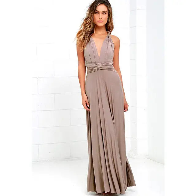 Grijze Boho Maxi Jurk - DriDa