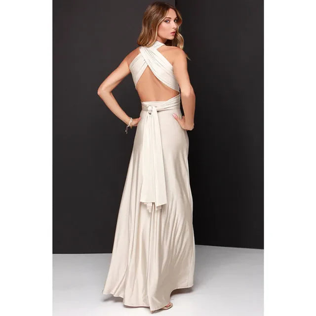 Grijze Boho Maxi Jurk - DriDa