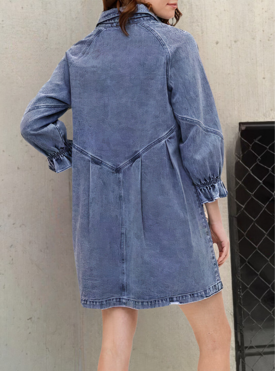 Urban Chic | Denim jurk met lange mouwen DriDa