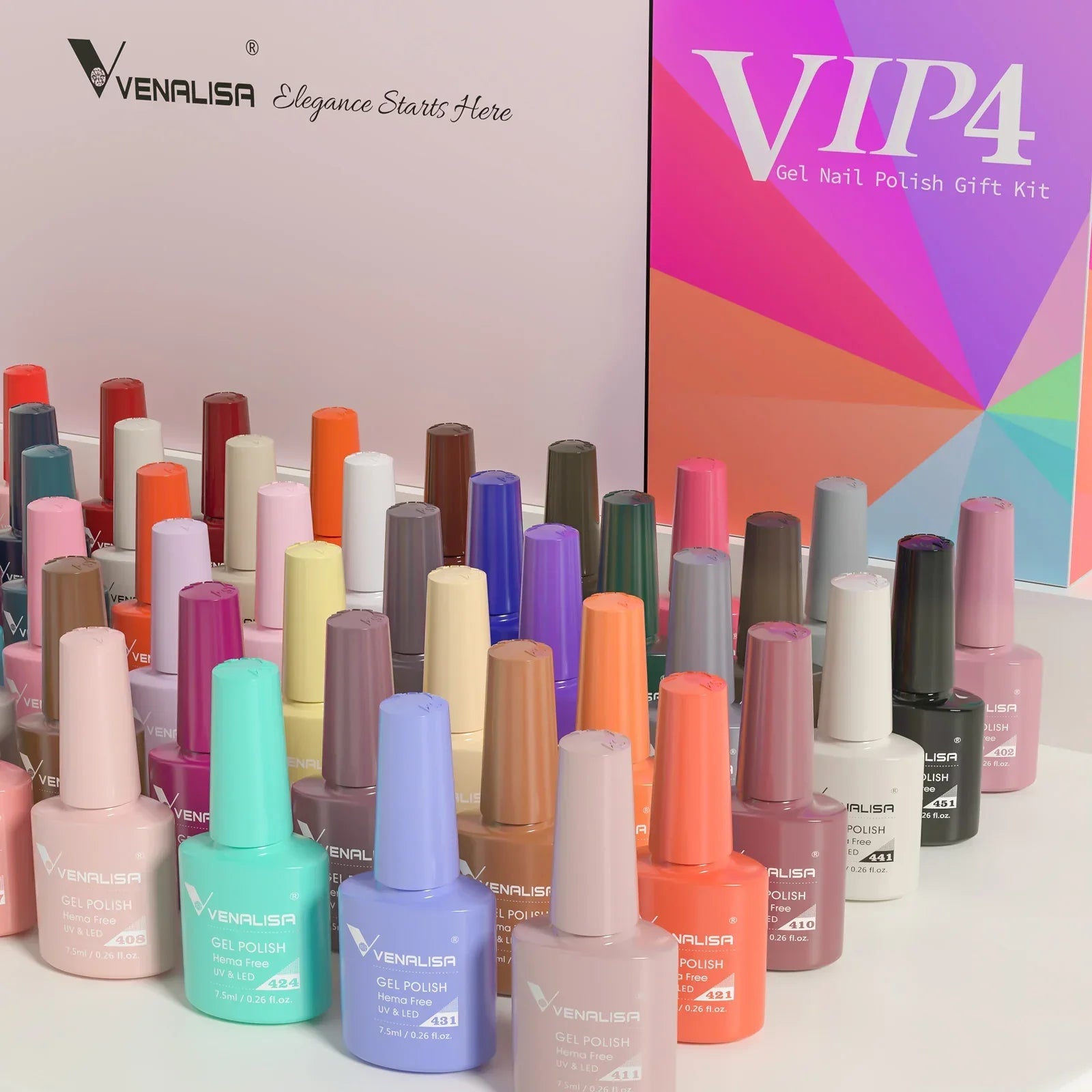 Venalisa VIP4 Nail Gel Polish 7.5Ml Nieuwe Collectie Soak Off Uv Led Gel Vernis Volledige Dekking Super Textuur Prachtige nail Manicure