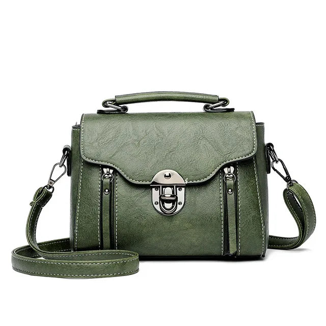 DriDa Groene PU Lederen Crossbody Sharlene