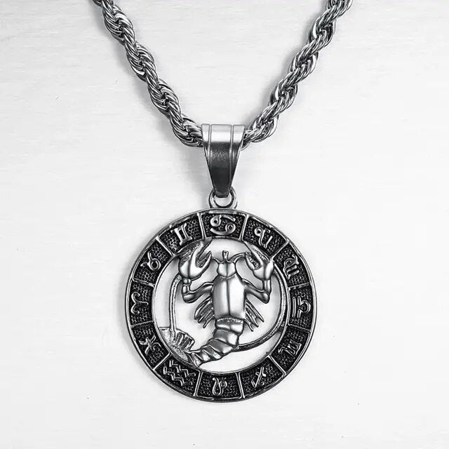 NOBA- Zodiac Sign Necklace - Silver