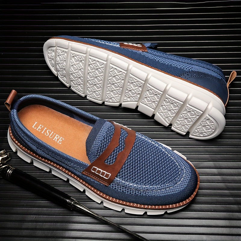 Blauwe Plus Size Loafers -