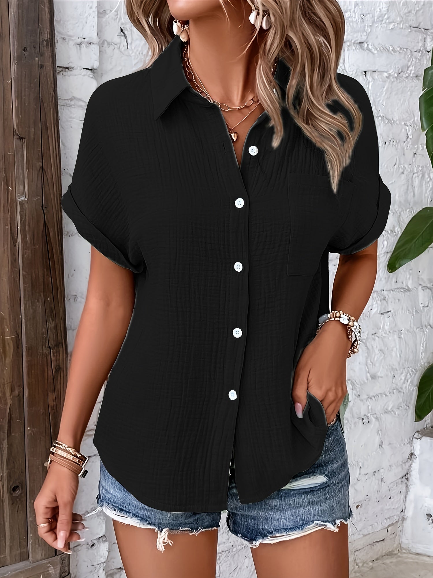 Nicole Casual Katoenen Blouse