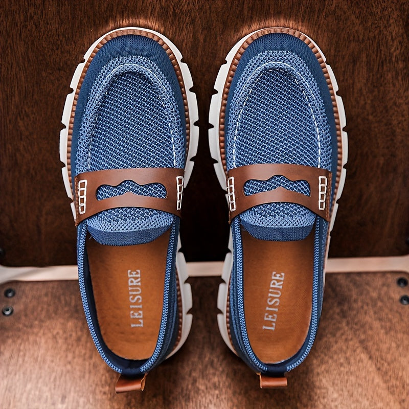 Blauwe Plus Size Loafers -