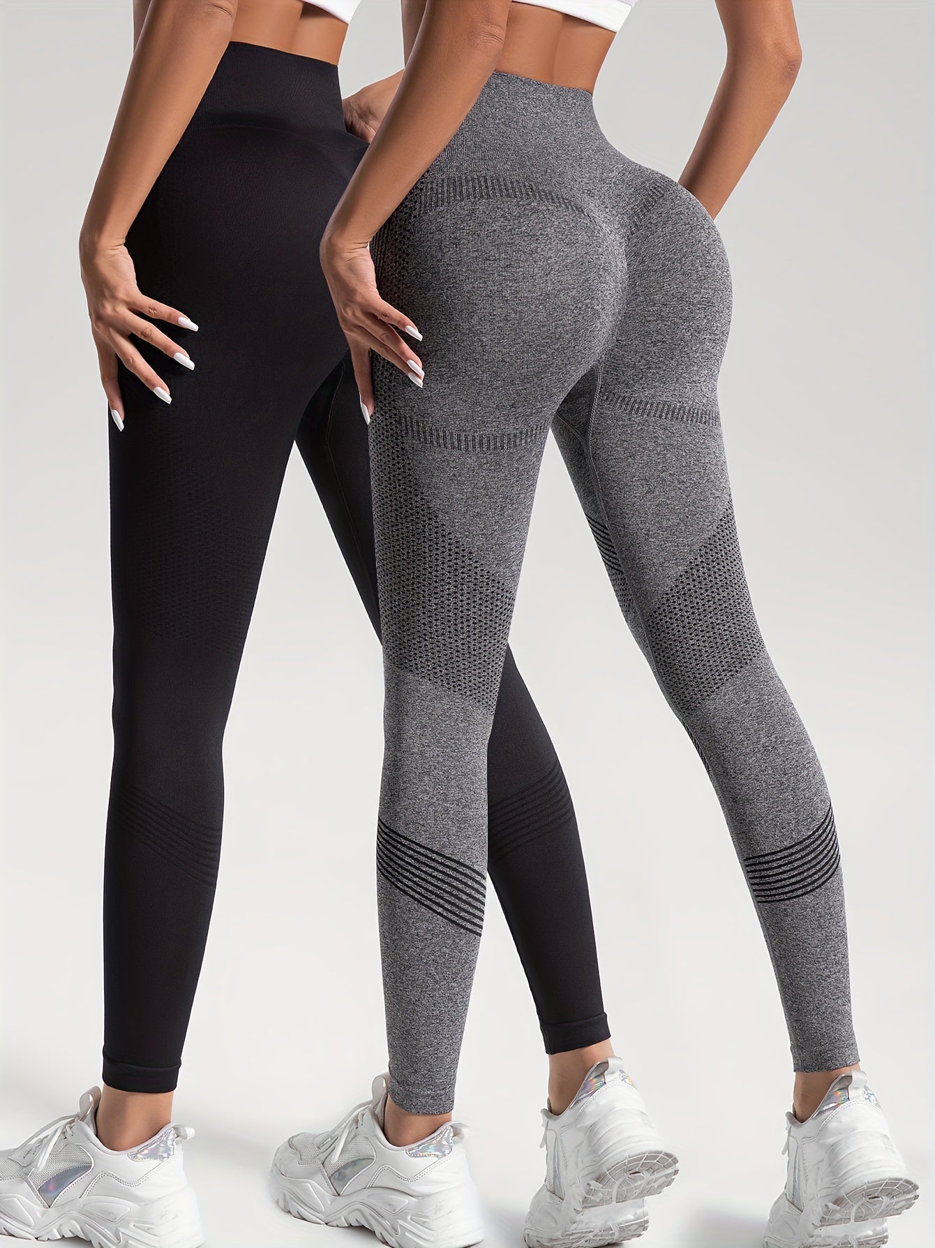 Grijze High-Stretch Yoga Leggings - DriDa