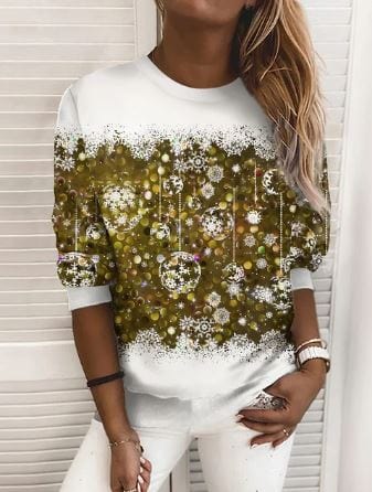 DriDa- Elegant Kerstmis Sweatshirt