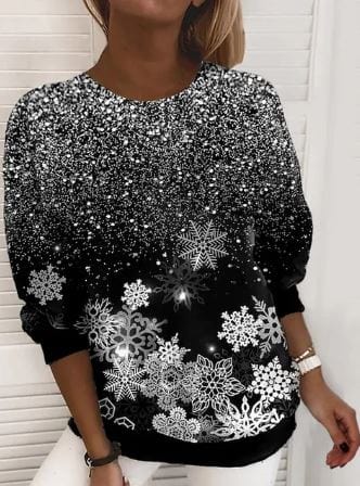 DriDa- Elegant Kerstmis Sweatshirt