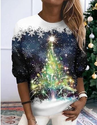 DriDa- Elegant Kerstmis Sweatshirt