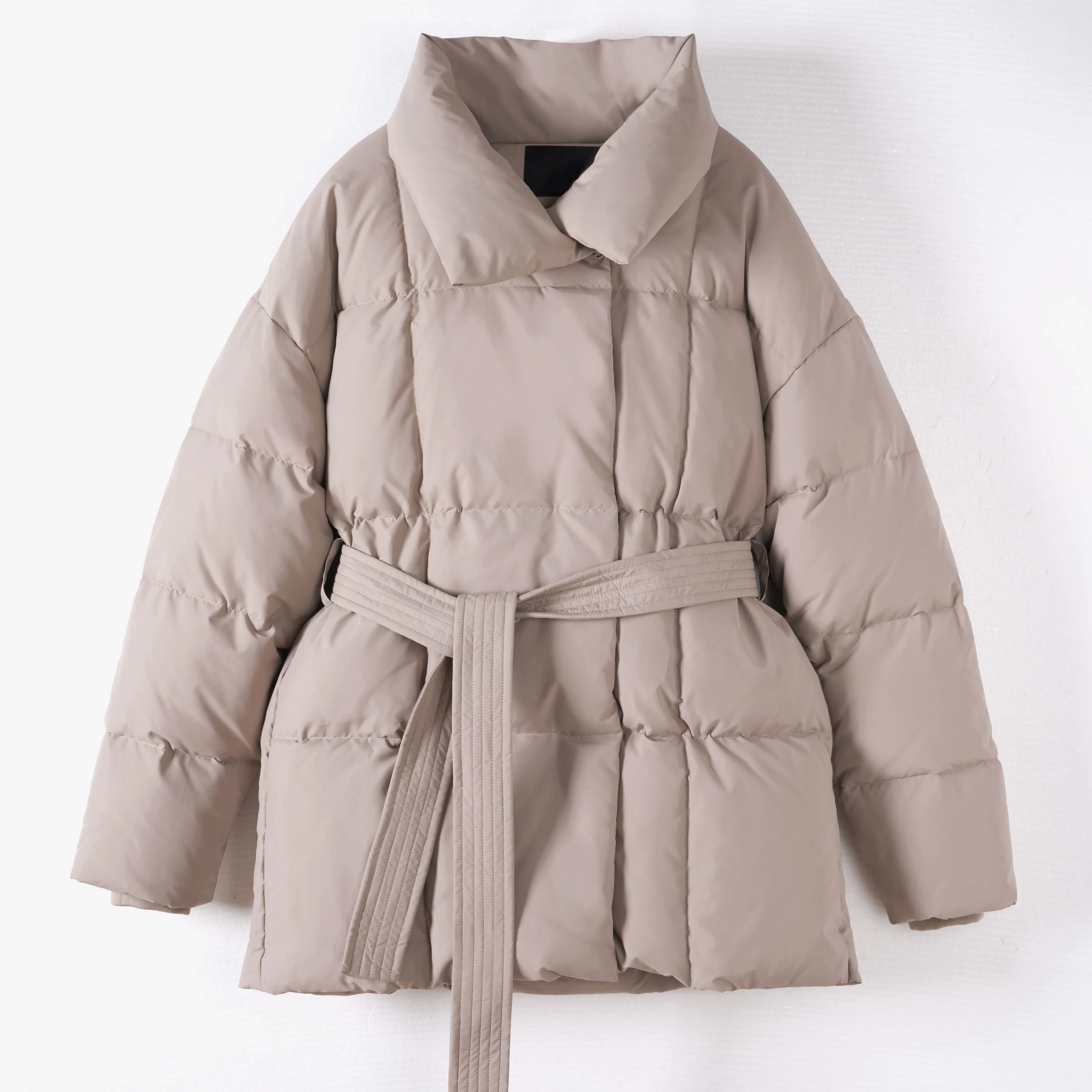 BellaVile Mid Lange Puffer Jas