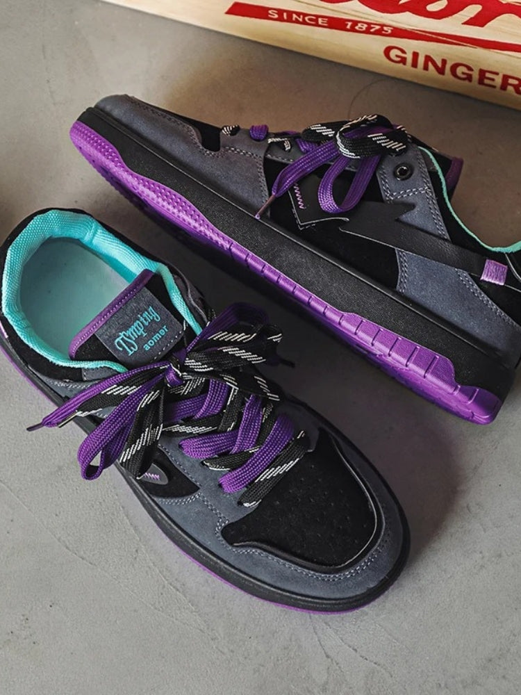 Purple Suede Thunder Heart Dunks