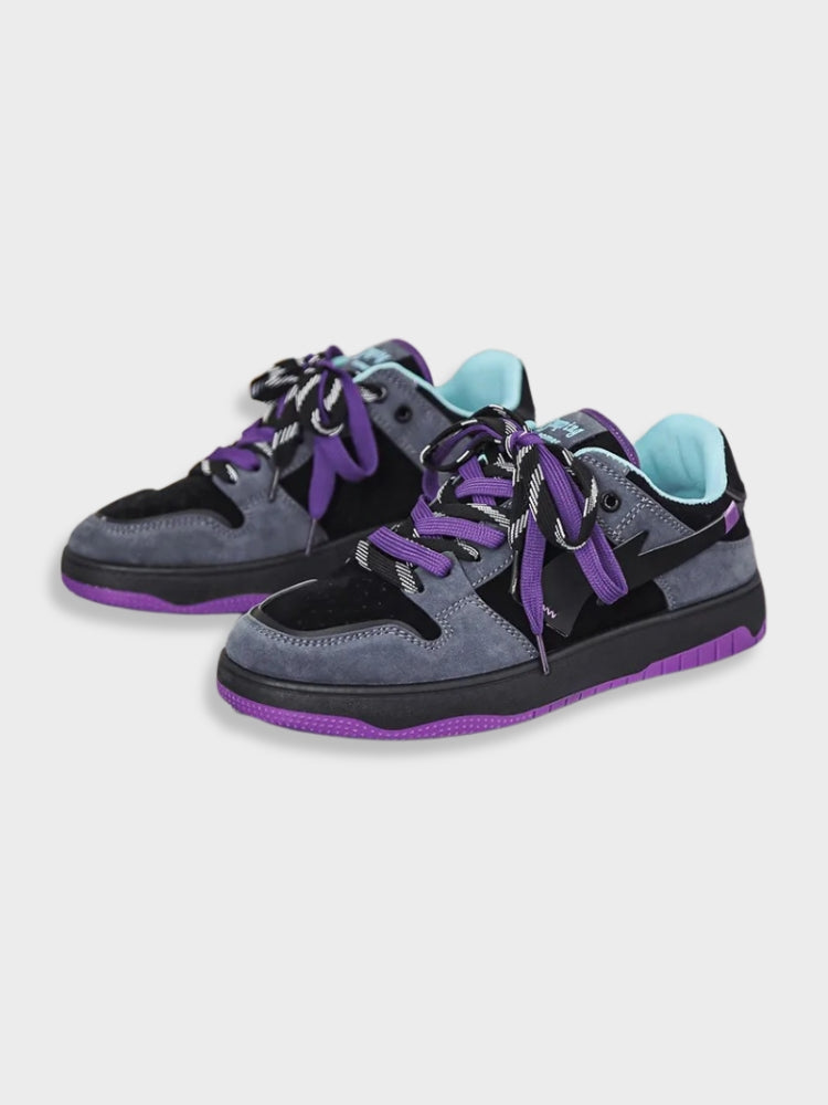 Purple Suede Thunder Heart Dunks