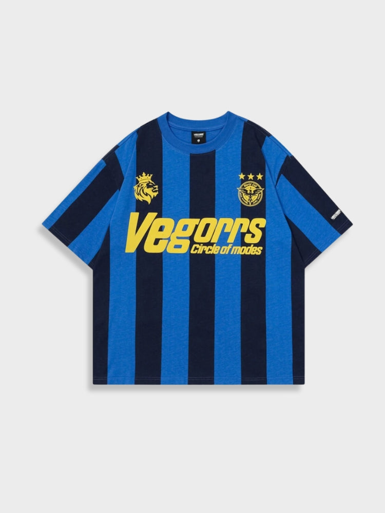 Veggors Striped Vintage Football Tee DriDa