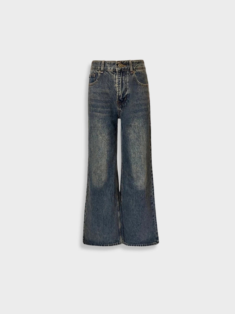 DriDa losse denim met hoge taille