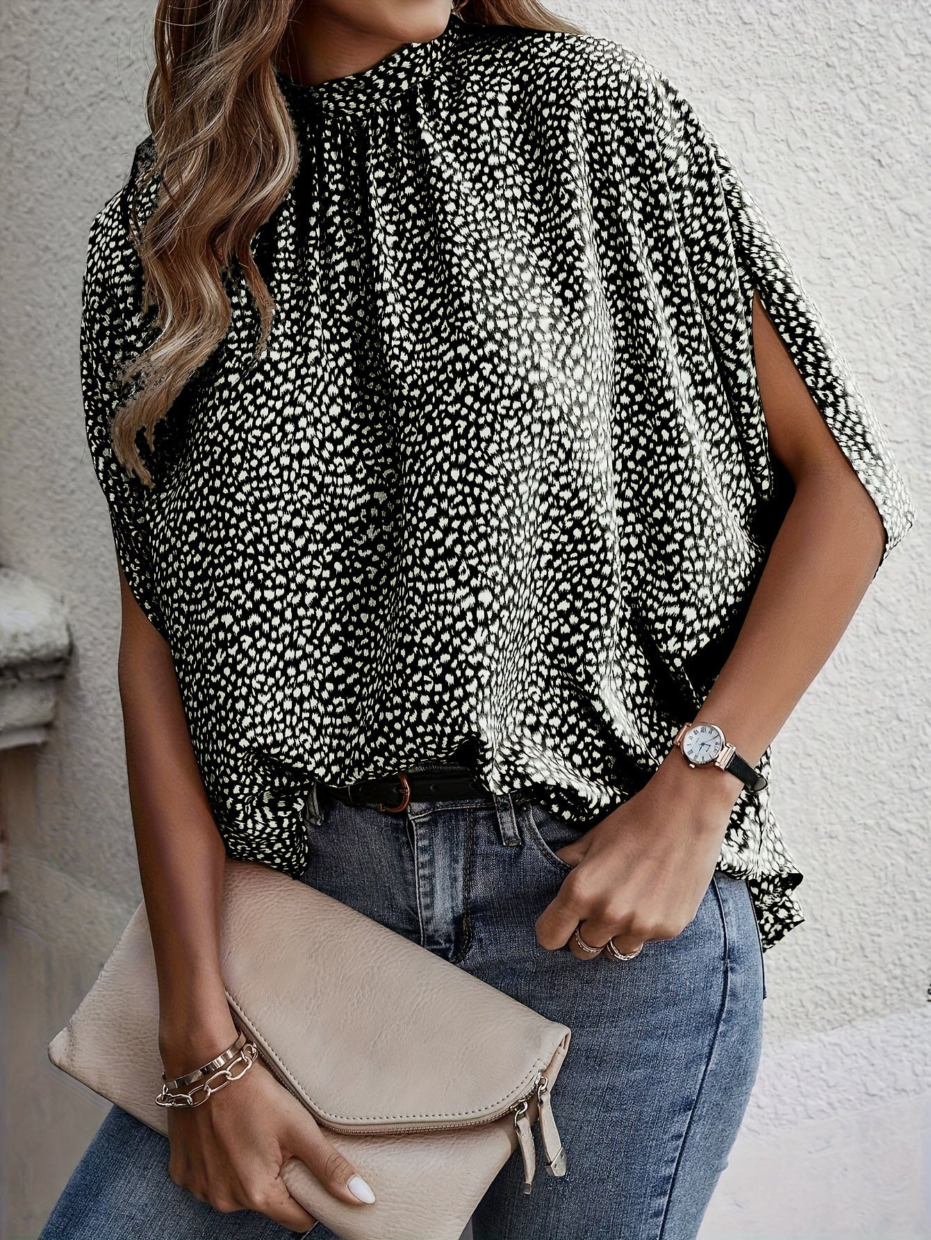 Groene Print Blouse