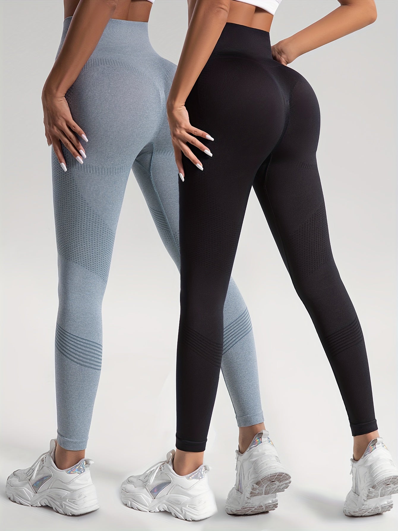 Grijze High-Stretch Yoga Leggings - DriDa