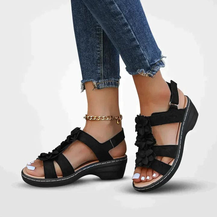 Noa Bloemen Platform Sandalen