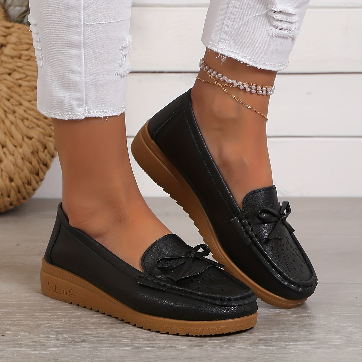 Loafers met Strik Mila