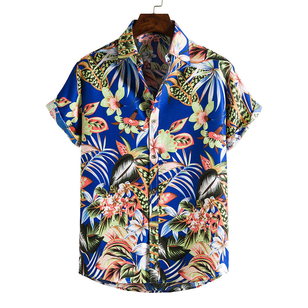 Heren Kort Mouw Casual Tropisch Shirt