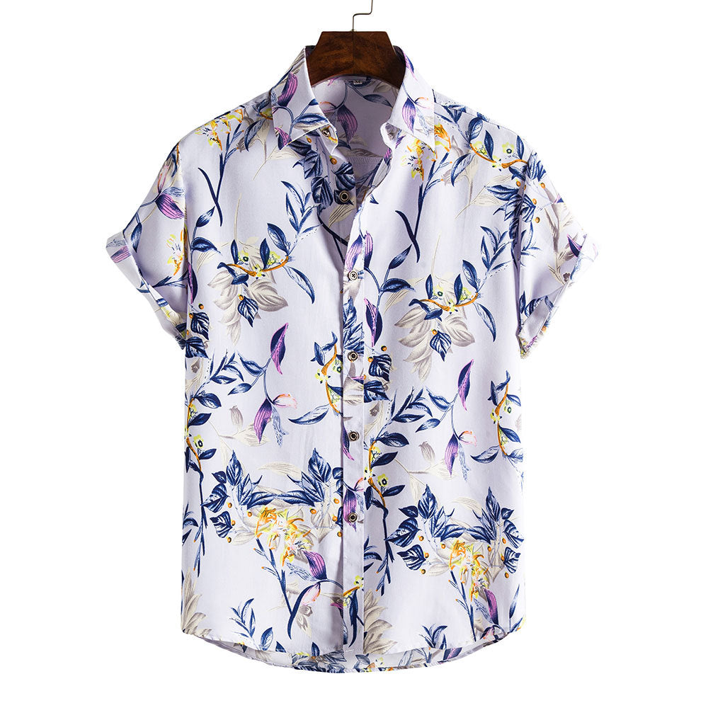 Heren Kort Mouw Casual Tropisch Shirt