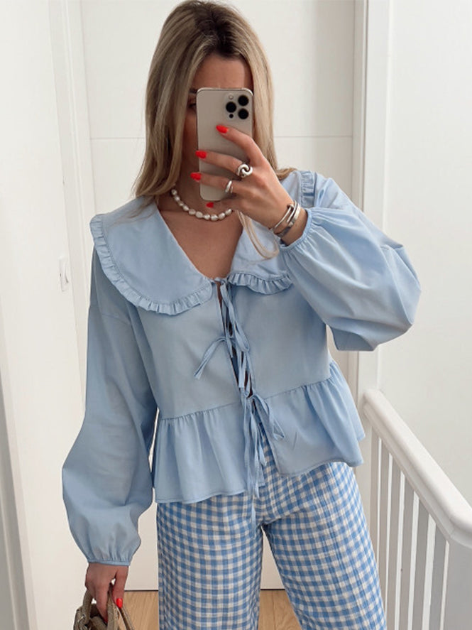 Lotte | Comfy Katoenen top met ruches