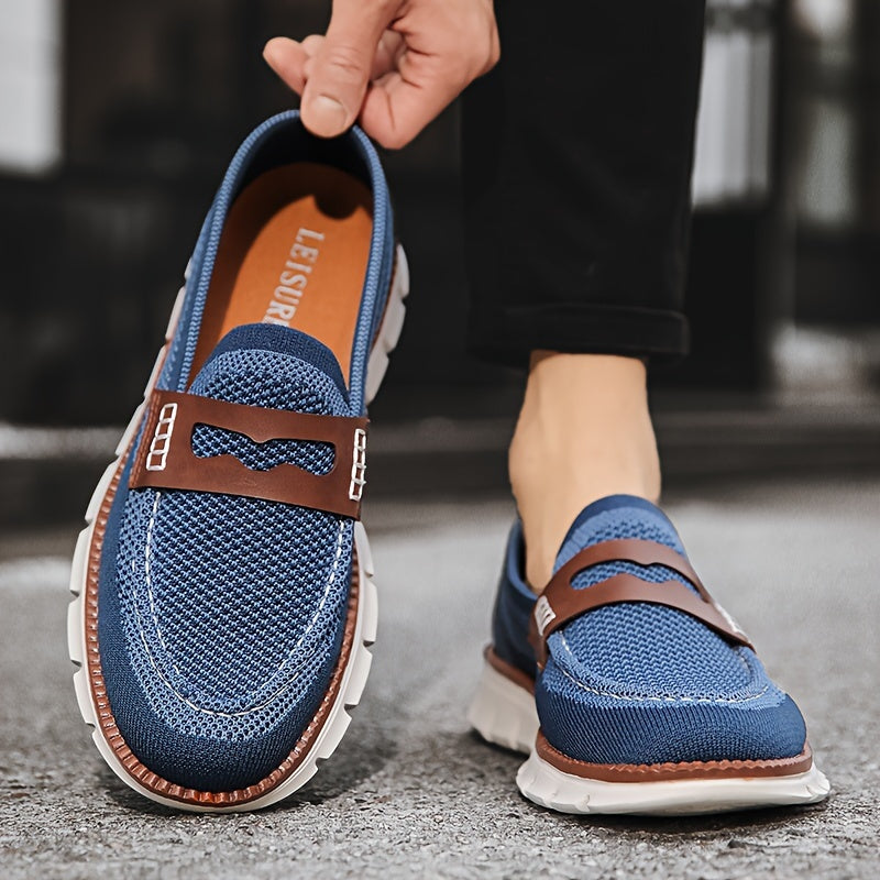 Blauwe Plus Size Loafers -