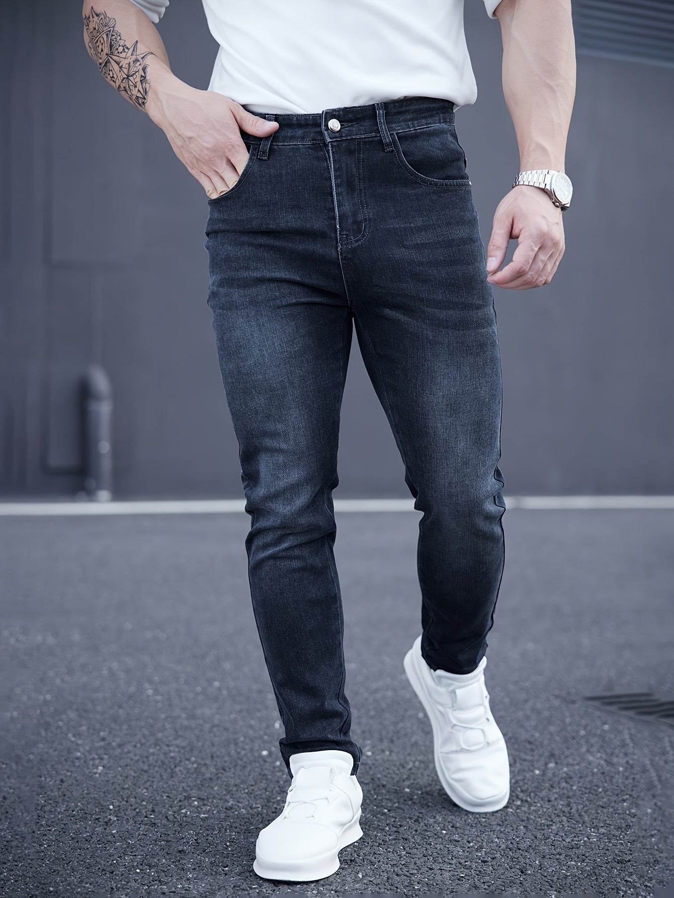 Blauwe Skinny Jeans