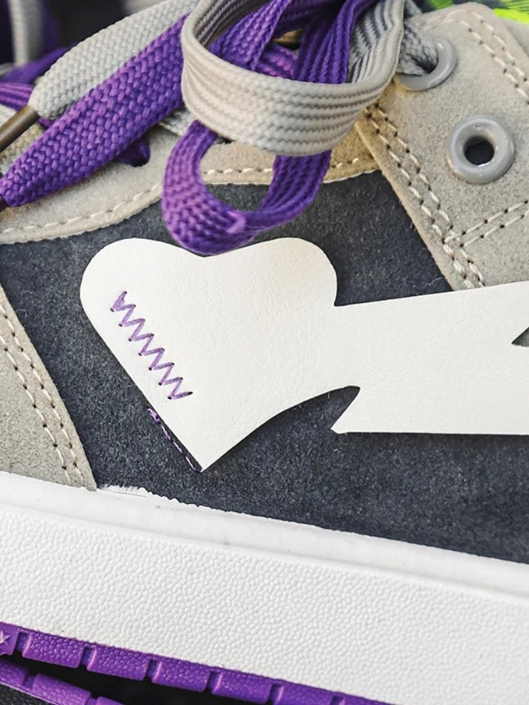 Purple Suede Thunder Heart Dunks