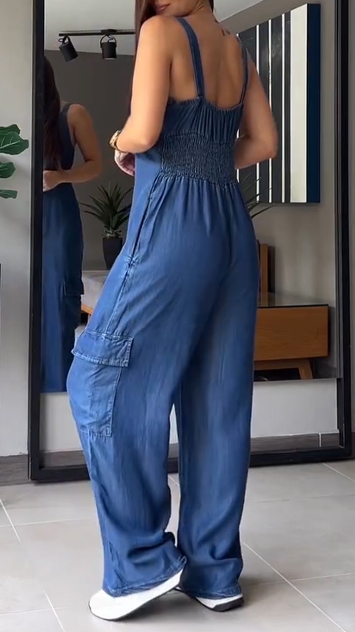 Emily Vintage Denim Jumpsuit