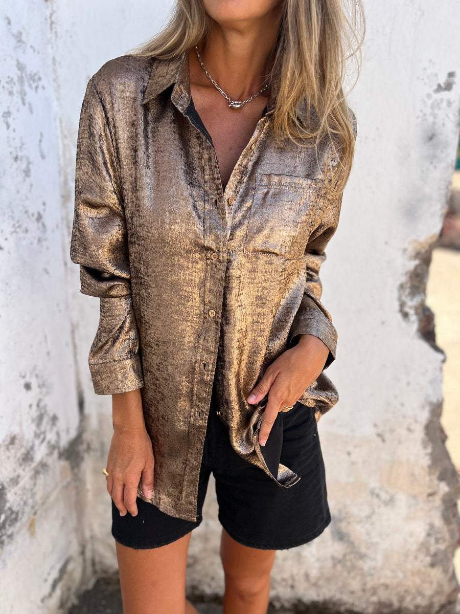 Sanne Metalen blouse