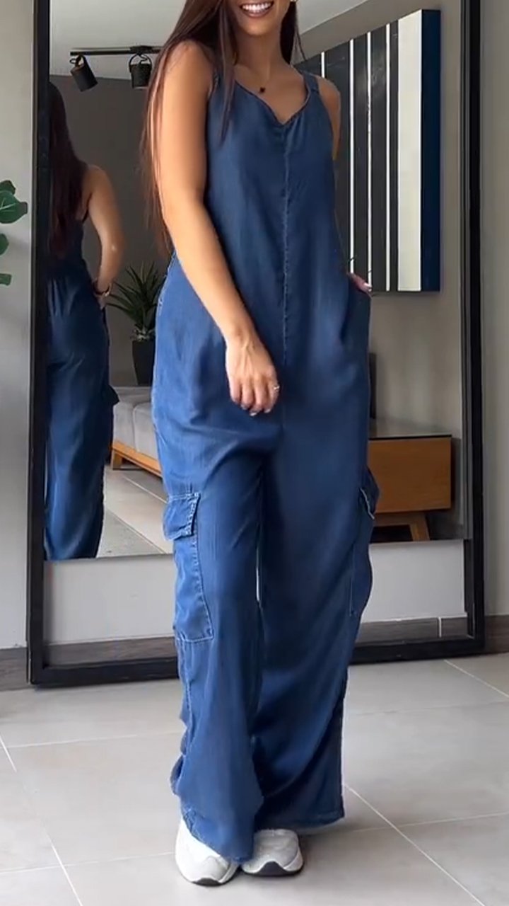 Emily Vintage Denim Jumpsuit