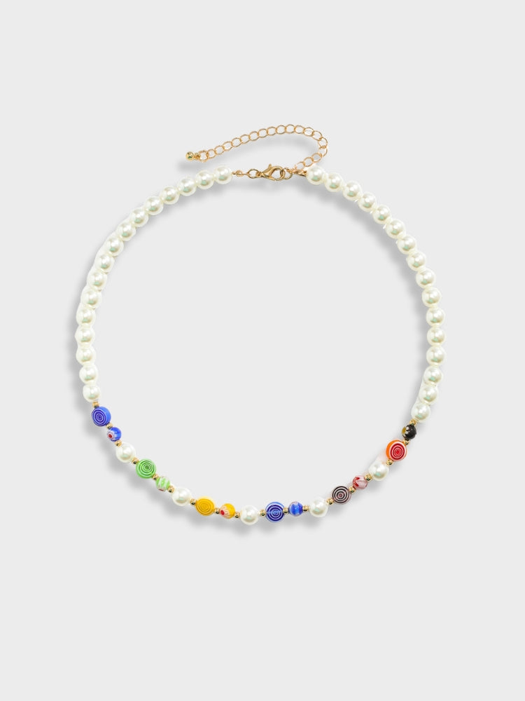 Colorfull Pearl Beach Choker