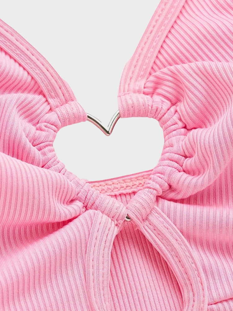 Pink Bikini Heart Top