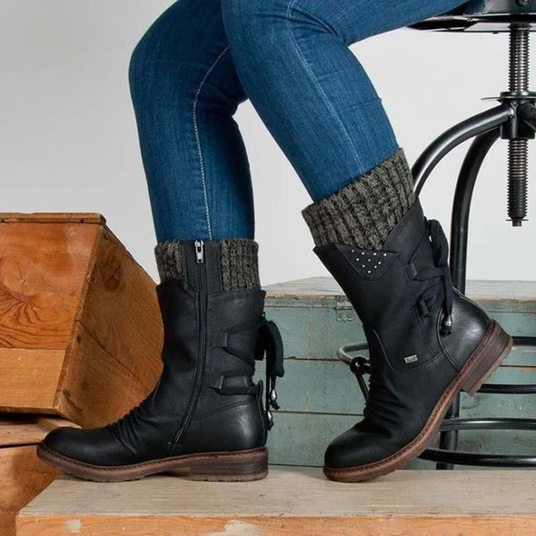 Lara Winter warme rug veterschoenen schoenen