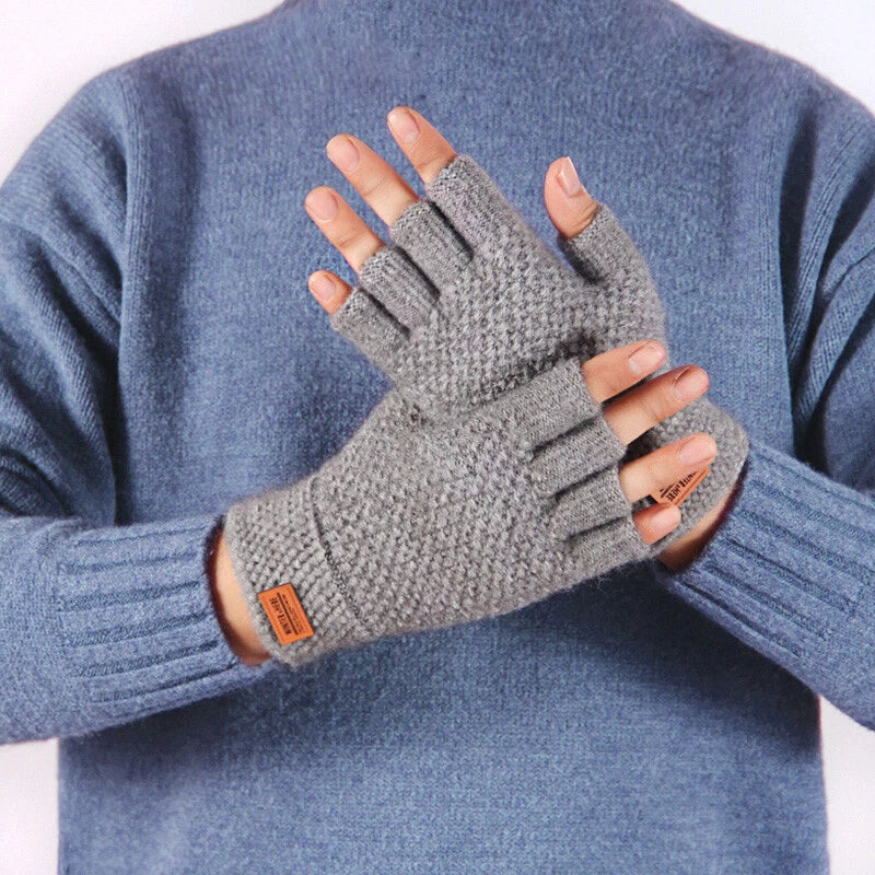 DriDa Winter Alpaca Wol Vingerloze Handschoenen