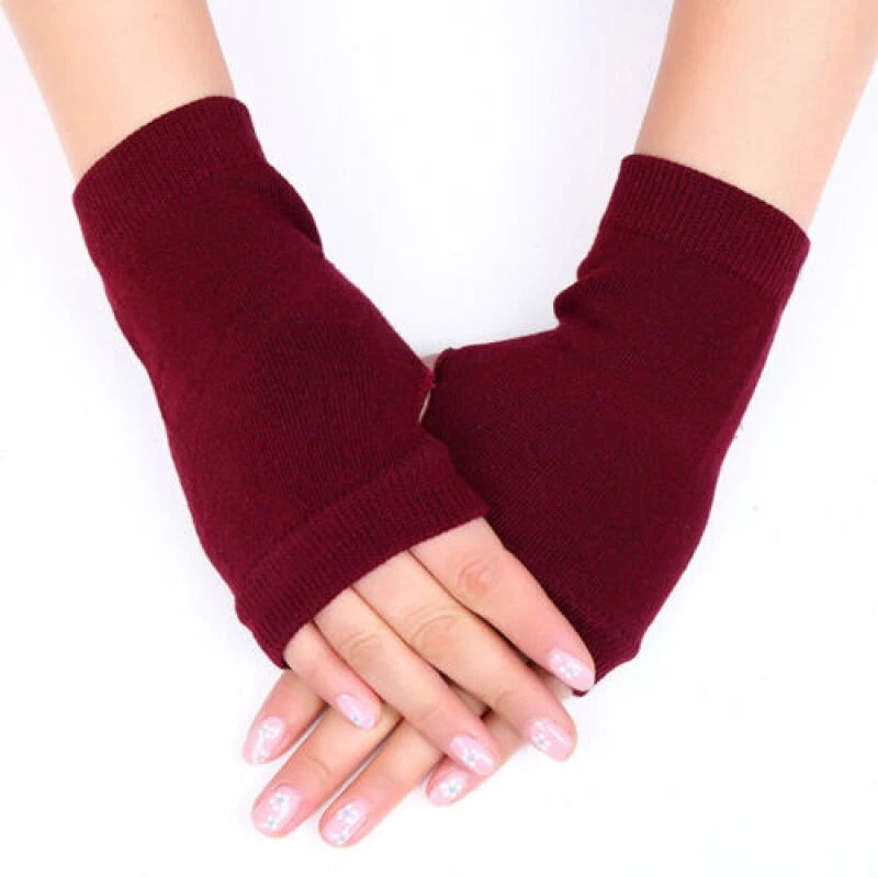 DriDa Gebreide Vingerloze Handschoenen voor Dames