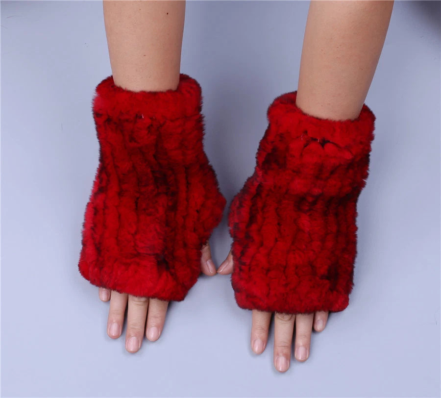 DriDa Echte Rex Rabbit Fur Dames Handschoenen